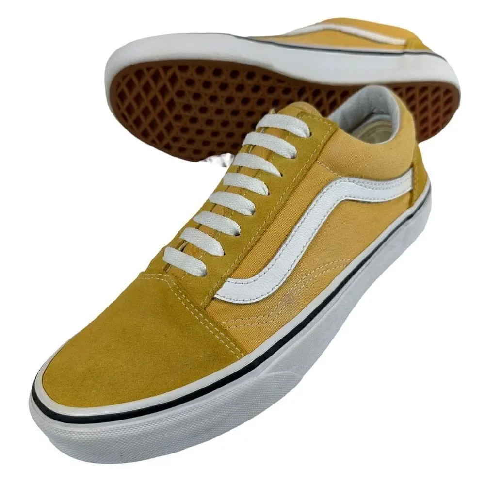 VANS Old Skool Golden Yellow Cap Toe Sneakers Men’s Size 7